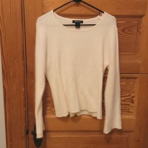 Chic Fuzzy White Sweater